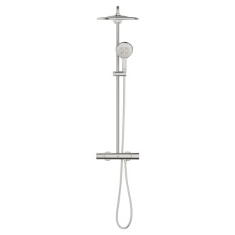 Sprchový systém Grohe Rainshower s termostatickou batériou Supersteel 26836DC0