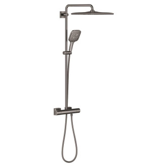 Sprchový systém Grohe Rainshower System na stenu s termostatickou batériou hard graphite 26837A00