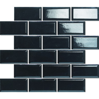 Keramická mozaika Premium Mosaic čierna 30x30 cm lesk MOS4595BK