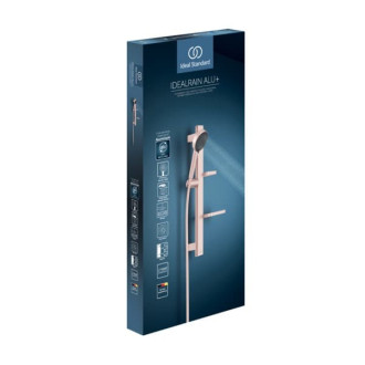 Sprchový set Ideal Standard Alu+ s poličkou rosé BD586RO