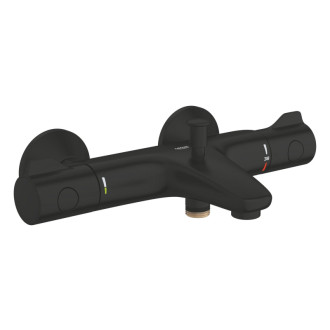 Vaňová batéria Grohe Grohtherm 800 bez sprchového setu 150 mm čierna matná 1022032430