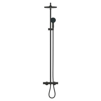 Sprchový systém Grohe Tempesta System s vaňovým termostatom čierna matná 266722431