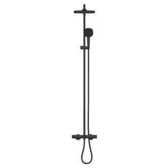 Sprchový systém Grohe Vitalio Comfort s vaňovým termostatom čierna matná 269842431