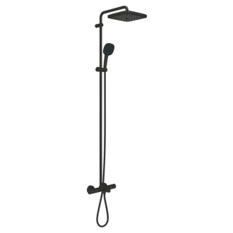 Sprchový systém Grohe Tempesta System Cube s vaňovým termostatom čierna matná 266912431