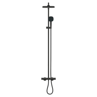Sprchový systém Grohe Tempesta System Cube s vaňovým termostatom čierna matná 266912431