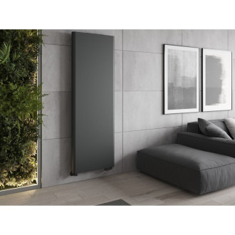 Oceľové doskové vykurovacie teleso Mexen Flat VR20S 1600 x 300 mm, spodné stredové pripojenie, 596 W, antracit - W6VR20S-160-030-66