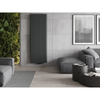Oceľové doskové vykurovacie teleso Mexen Line VR20SL 1600 x 600 mm, spodné stredné pripojenie, 1191 W, antracit - W6VR20SL-160-060-66