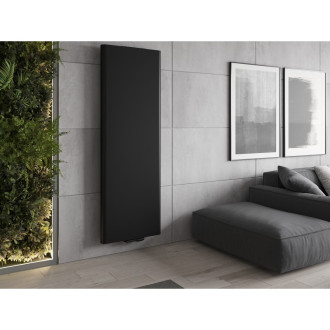 Oceľové doskové vykurovacie teleso Mexen Flat VR20S 1600 x 400 mm, spodné stredové pripojenie, 794 W, čierne - W6VR20S-160-040-70