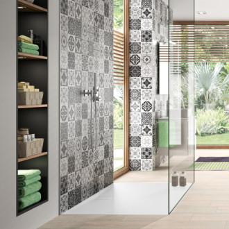 Sprchová vanička štvorcová Huppe EasyFlat 90x90 cm liaty mramor EF0101.055