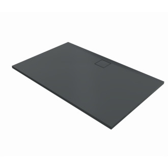 Sprchová vanička obdĺžniková Huppe EasyFlat 160x90 cm liaty mramor antracitová matná EF0113.128