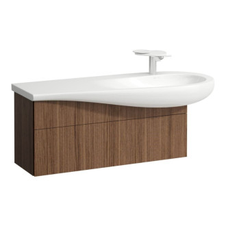 Kúpeľňová skrinka pod umývadlo Laufen ILBAGNOALESSI 94x44,2x32,1 cm Noce canaletto H4304310976301