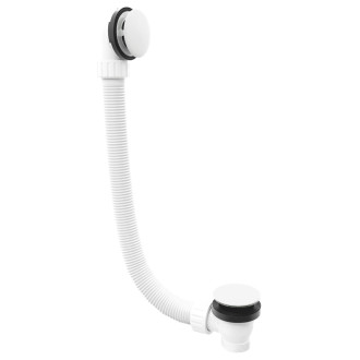 Vaňová súprava bez napúšťania, click-clack, dĺžka 1200mm, biela 71858.10 55401 71858.10
