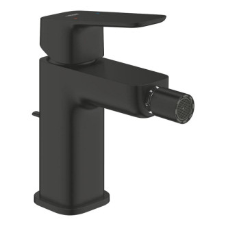 Bidetová batéria Grohe Cubeo s výpustou čierna matná 1018102430