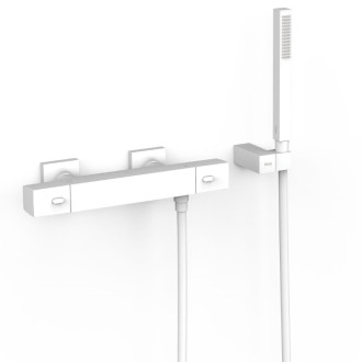 Sprchová batéria TRES Over-Wall s vaňovým setom 150 mm biela mat 19016469BM