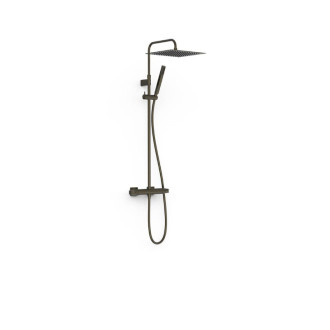 Sprchový systém TRES Over-Wall s termostatickou batériou čierny bronz 19039307KMB