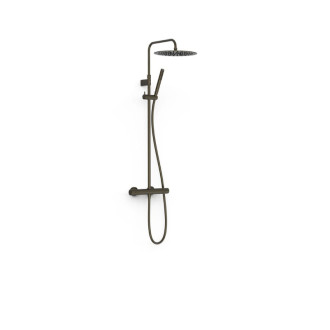 Sprchový systém TRES Over-Wall s termostatickou batériou čierny bronz 19039302KMB