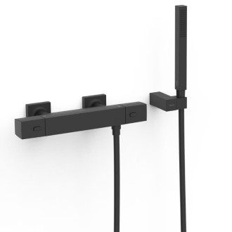 Sprchová batéria TRES Over-Wall s vaňovým setom 150 mm čierna mat 19016469NM