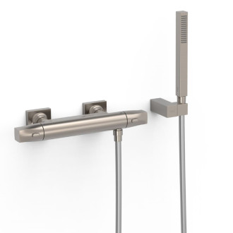 Sprchová batéria TRES Over-Wall s vaňovým setom 150 mm nerez 19016459AC