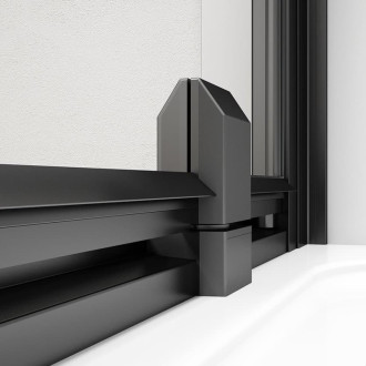 Sprchové dvere 76-90 cm Polysan Easy Black EL1638B
