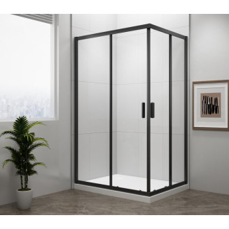 Sprchovací kút obdĺžnik 80x90 cm Polysan Easy Black EL5315B
