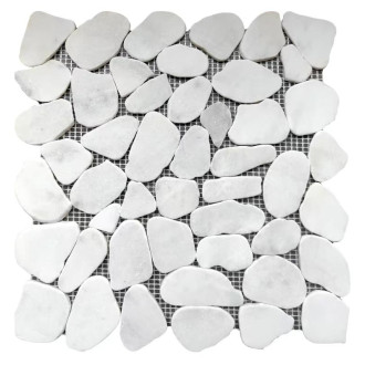 Kamenná mozaika Premium Mosaic Stone biela 31x31 cm mat STMOSWHW