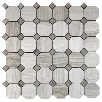 Kamenná mozaika Premium Mosaic Stone moca 30x30 cm leštená STMOSOCTAMO