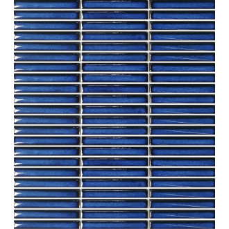 Keramická mozaika Premium Mosaic Kit Kat deep blue 28x31 cm lesk MOSKK3DBL