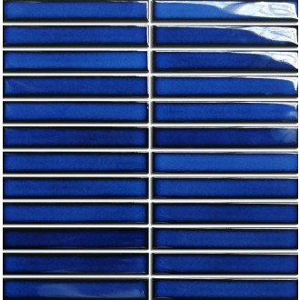 Keramická mozaika Premium Mosaic Kit Kat deep blue 30x30 cm lesk MOSKK2DBL