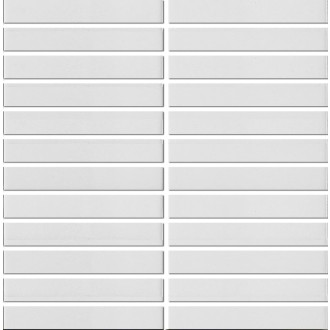 Keramická mozaika Premium Mosaic Kit Kat white 30x30 cm mat MOSKK2WHM