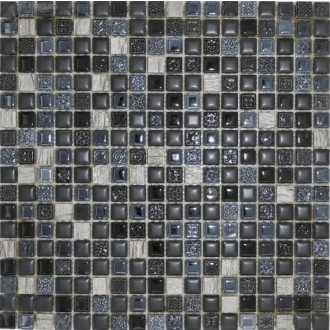 Mozaika Premium Mosaic čierna 30x30 cm lesk MOSMSK22