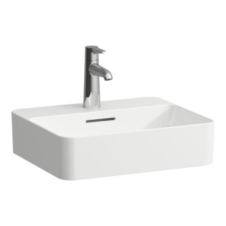 Umývadlo na dosku Laufen Val 45x38 cm mat otvor pre batériu uprostred H8122807571041
