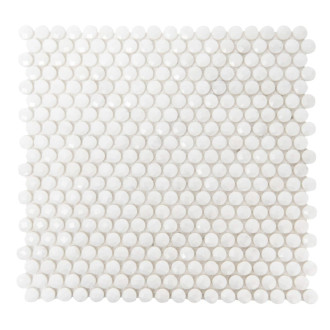 Kamenná mozaika Premium Mosaic Stone biela 30x30 cm leštená STMOSDIA15WHP
