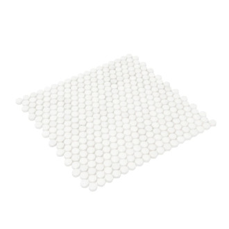 Kamenná mozaika Premium Mosaic Stone biela 30x30 cm leštená STMOSDIA15WHP