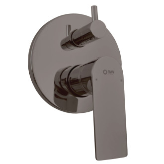 RAV SLEZÁK NIL Vaňová/Sprchová batéria podomietková s telesom, Metal grey kefa NL185MGK