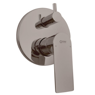 RAV SLEZÁK NIL Vaňová/Sprchová batéria podomietková s telesom, Metal grey lesklá NL185MGL