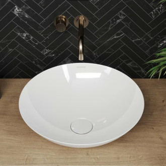 Umývadlo na dosku Kaldewei Avellino 45x45 cm bez prepadu 912206003001