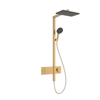 Sprchový systém Hansgrohe Raindance Alive Q s termostatickou batériou kartáčovaný bronz 24580140