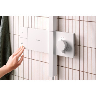 Sprchový systém Hansgrohe Raindance Alive Q s termostatickou batériou matná biela 24580700