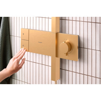 Sprchový systém Hansgrohe Raindance Alive S s termostatickou batériou kartáčovaný bronz 24582140