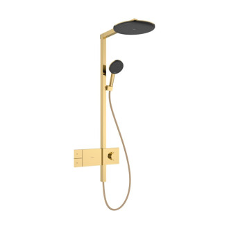 Sprchový systém Hansgrohe Raindance Alive S s termostatickou batériou leštený vzhľad zlata 24583990