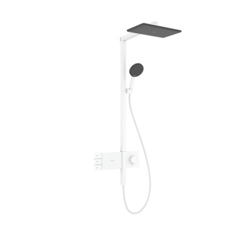 Sprchový systém Hansgrohe Raindance Alive Q s termostatickou batériou matná biela 24590700