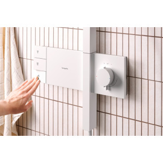 Sprchový systém Hansgrohe Raindance Alive Q s termostatickou batériou matná biela 24590700