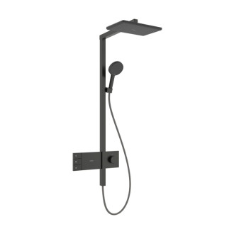 Sprchový systém Hansgrohe Raindance Alive Q s termostatickou batériou kartáčovaný čierny chróm 24591340