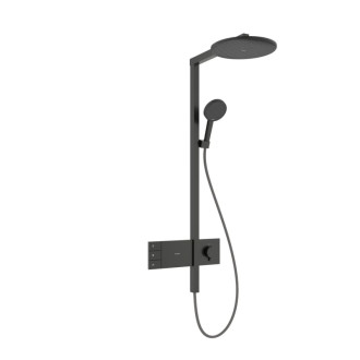 Sprchový systém Hansgrohe Raindance Alive S s termostatickou batériou kartáčovaný čierny chróm 24595340
