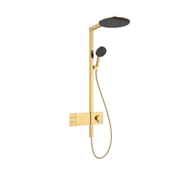 Sprchový systém Hansgrohe Raindance Alive S s termostatickou batériou leštený vzhľad zlata 24595990