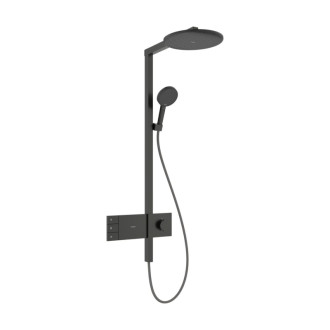 Sprchový systém Hansgrohe Raindance Alive S s termostatickou batériou kartáčovaný čierny chróm 24596340