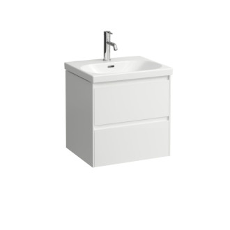 Kúpeľňová skrinka s umývadlom Laufen Lua 55x56,5x46 cm biela mat H6000802601042