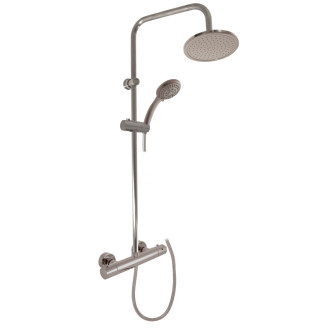 RAV SLEZÁK Sprchový systém s termostatickou batériou, Metal Grey lesklá TRM82.5/7-61MGL