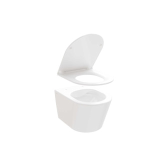 WC s doskou softclose závesné Ravak Flow RimOff zadný odpad X01985