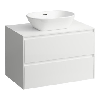 Kúpeľňová skrinka bez umývadla Laufen Lua 78,5x52,5x49,5 cm biela mat H4043111122601